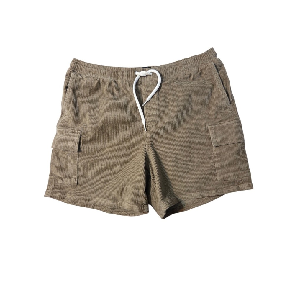 RSQ Light Brown Men's Corduroy Cargo Shorts Inseam 5.5" Size L